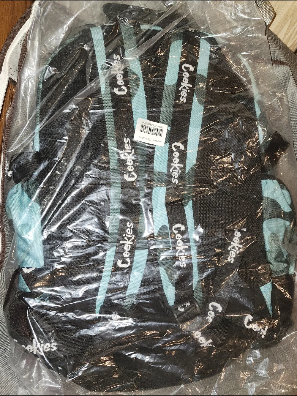 NEW Cookies Off The Grid Smell Proof Backpack in Mint/teal Camo